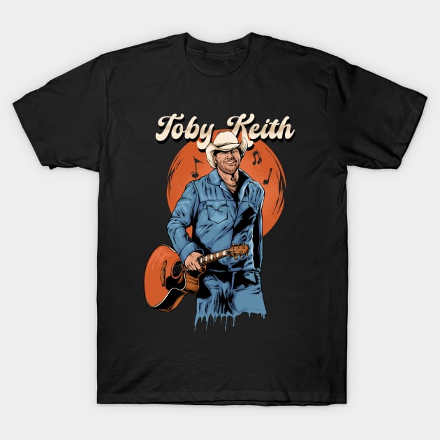 Toby Keith in vintage T-Shirt by krosak supply